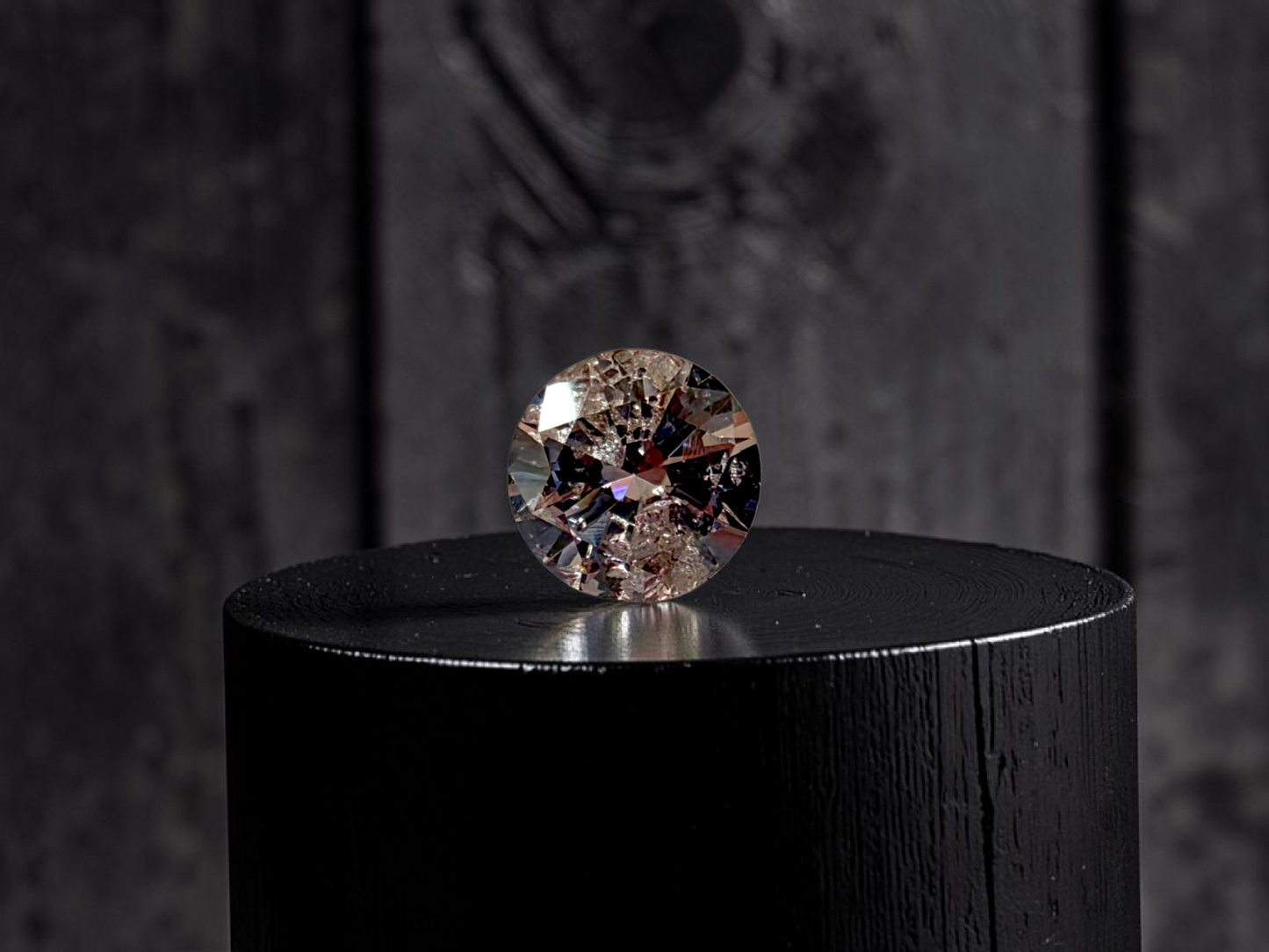 Natural 1.51 cts. Light Pinkish Brown Round Brilliant Diamond Loose Stone - GIA Certified - LS57