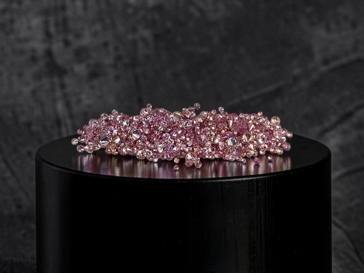 Natural Fancy Pink Diamonds Melee VS-SI Round Brilliant Diamond Melee 7.52 cts. Parcel FCP1