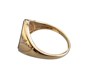 Fyie Signet Onyx Ring (with 14K Gold)