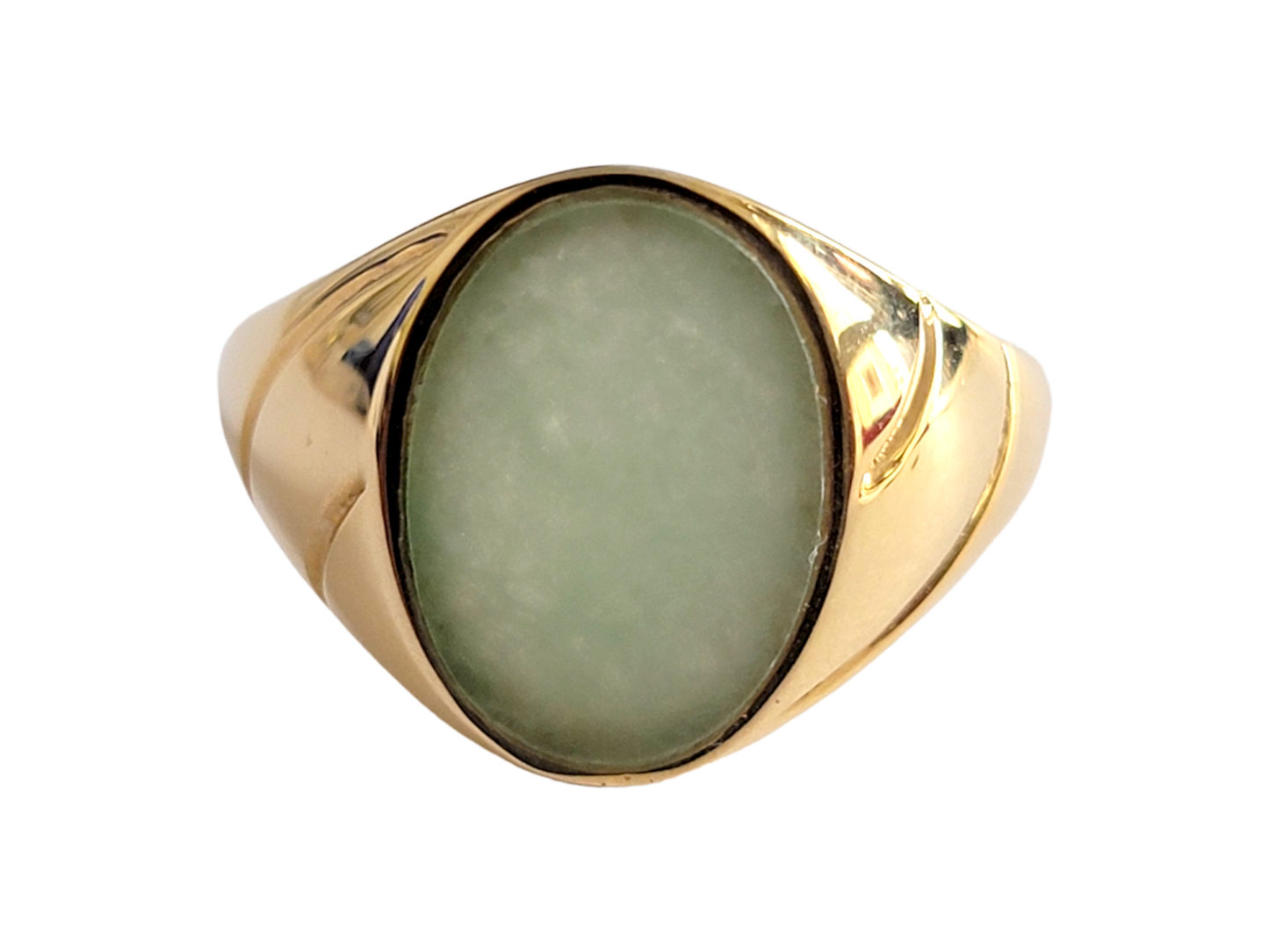 Fyie圖章春玉戒指(鑲14K金)