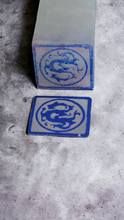 Load image into Gallery viewer, Knight&#39;s Square Hanko Burmese Jade Ink Stamp