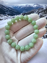 Load image into Gallery viewer, Imperial Green Burmese A-Jadeite Jade Beaded Bracelet (10mm Each x 20 beads) 05004