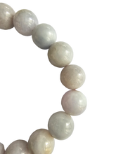 Load image into Gallery viewer, Imperial Lavender Burmese A-Jadeite Jade Beaded Bracelet (10-10.5mm Each x 18 beads) 06005