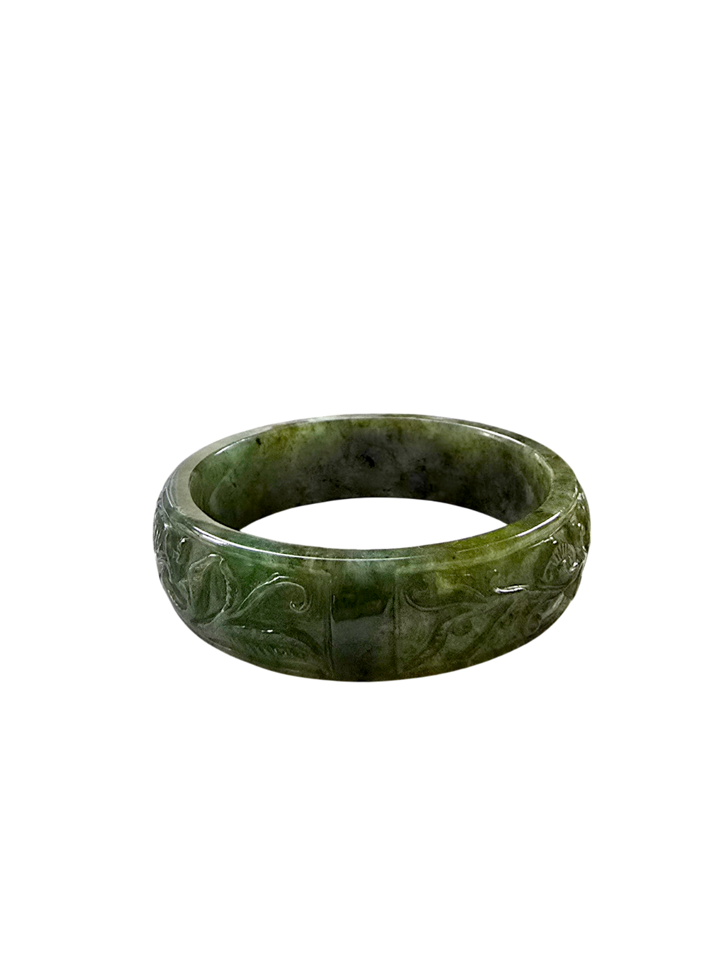 Gardens of The Ancient Orient Burmese A-Jade Bangle Bracelet 08813