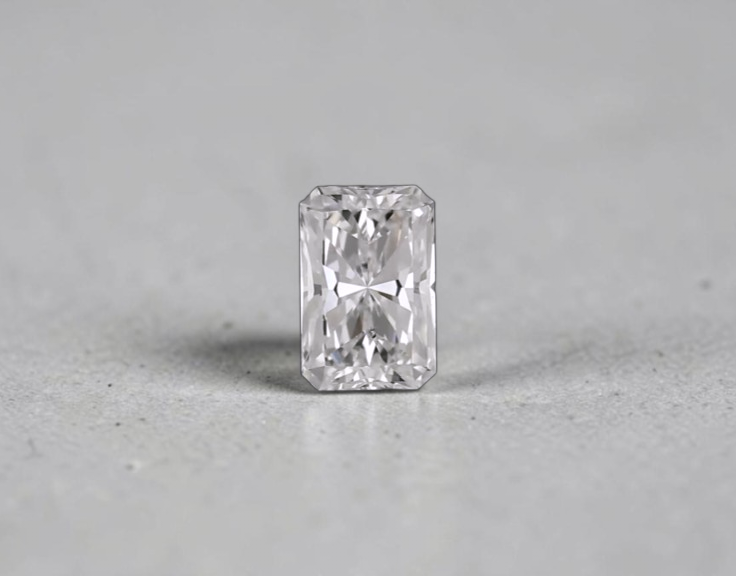 GIA Certified Natural 0.55 cts. G SI1 Ex Ex N Long Radiant Shaped Diamond Loose Stone - LS83