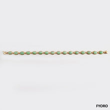 Load image into Gallery viewer, Tibetan Spring Jade Bracelet (with 14K Gold)