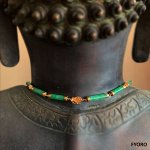 Juk Eternity Jade Necklace (with 14K Gold)