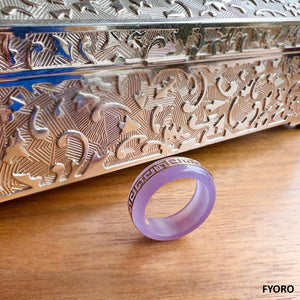 Li (Purple) Jade Ring (with 14k Gold)