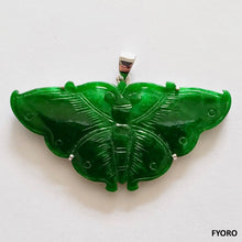 Load image into Gallery viewer, Yunnanese Jade Butterfly Pendant (with 14K Gold)