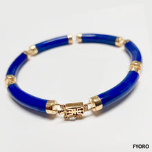 Load image into Gallery viewer, Laam Lapis Bracelet (with 14K Gold)