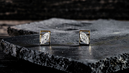 Yatomi Natural Marquise Diamonds (0.80 cts.) D/E SI1 Stud Earrings (with 18K Yellow Gold) - Certified