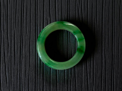 Masters Burmese A-Jadeite Infinity Band Ring Size US 5 09020 - Certified
