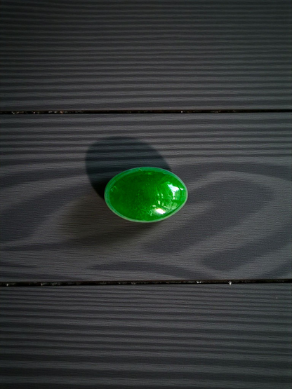 Certified MADE IN JAPAN 1.08 cts. Bright Green Burmese A-Jadeite Oval Cabochon Loose Stone LS19