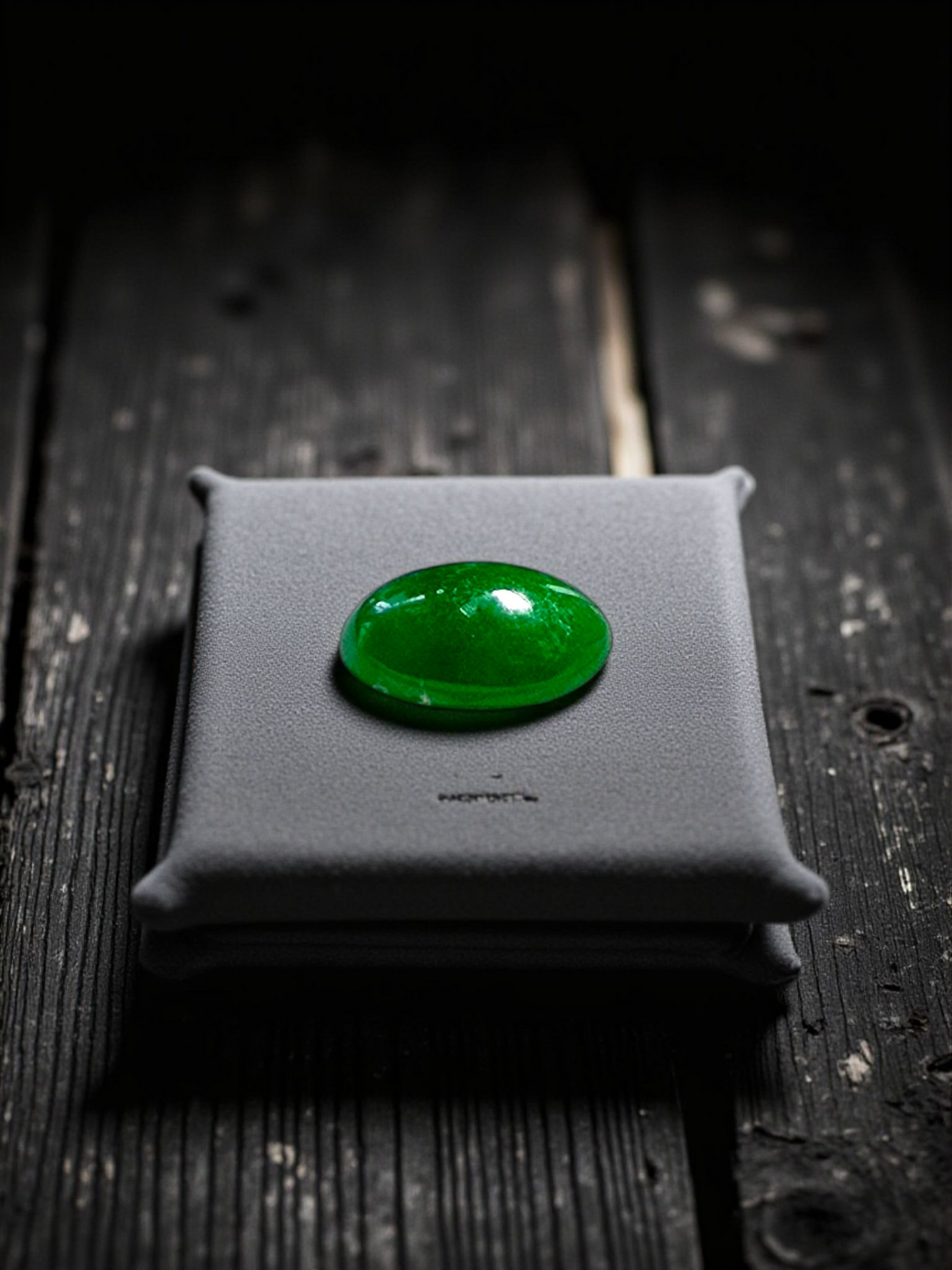 Certified MADE IN JAPAN 1.08 cts. Bright Green Burmese A-Jadeite Oval Cabochon Loose Stone LS19