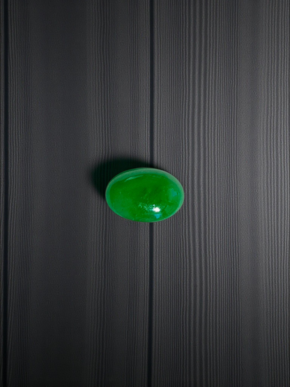 Certified MADE IN JAPAN 1.74 cts. Bright Green Burmese A-Jadeite Oval Cabochon Loose Stone LS23