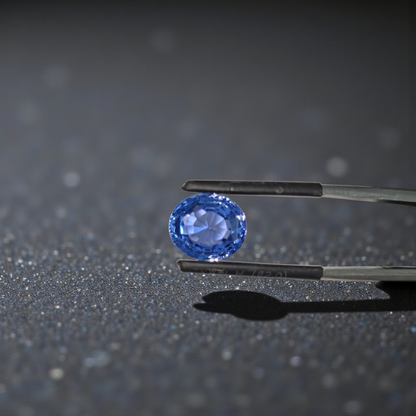 GIA Certified 5.60 cts. No Heat Blue Sapphire (Sri Lankan/Ceylon) Loupe Clean Loose Stone LS25