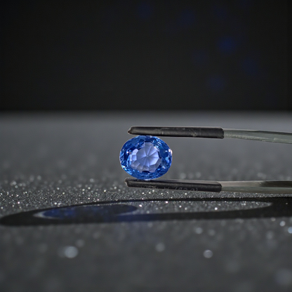 GIA Certified 5.60 cts. No Heat Blue Sapphire (Sri Lankan/Ceylon) Loupe Clean Loose Stone LS25