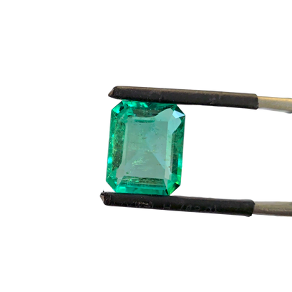 GRS Certified 4.36 cts. Minor Oil Emerald (Columbia) Eye Clean Loose Stone LS26