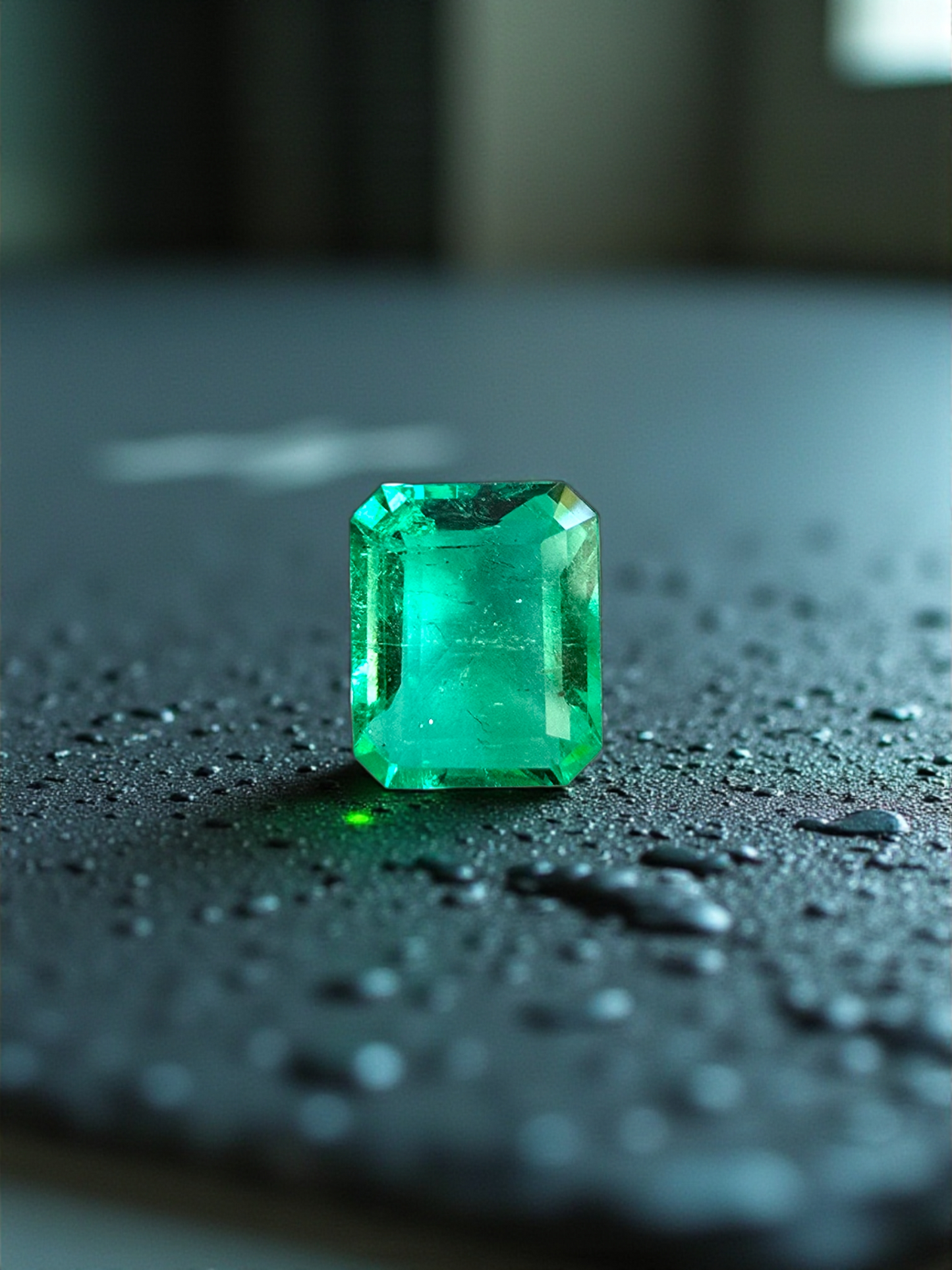 GRS Certified 4.36 cts. Minor Oil Emerald (Columbia) Eye Clean Loose Stone LS26