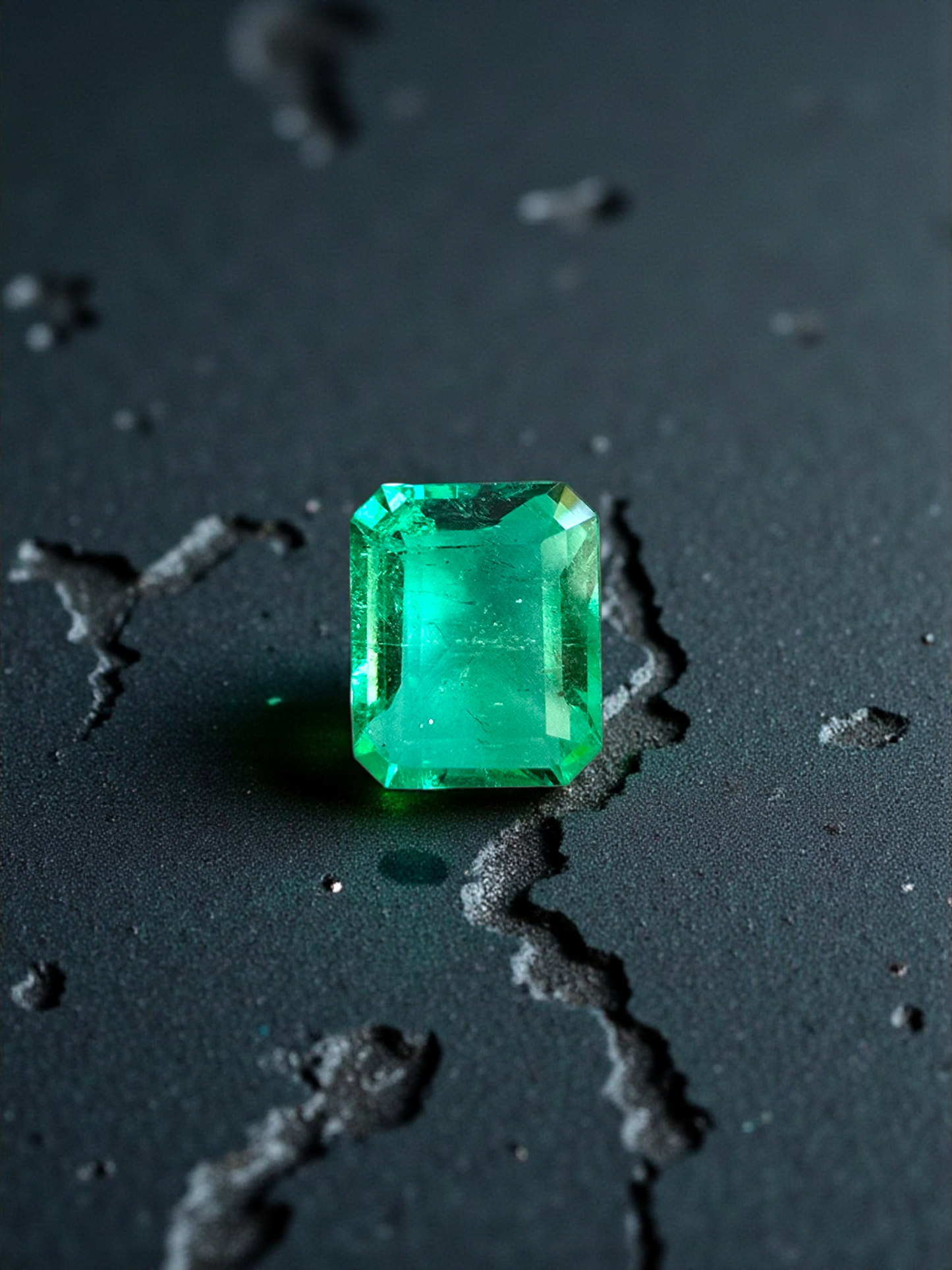 GRS Certified 4.36 cts. Minor Oil Emerald (Columbia) Eye Clean Loose Stone LS26