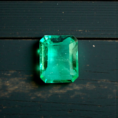 GRS Certified 4.36 cts. Minor Oil Emerald (Columbia) Eye Clean Loose Stone LS26