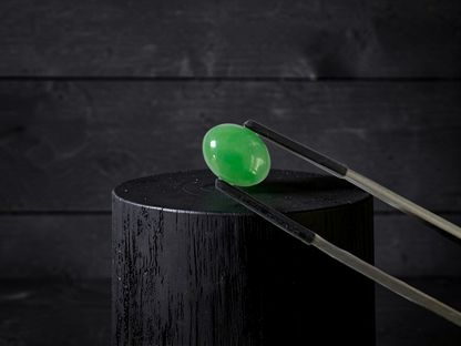 Certified MADE IN JAPAN 4.69 cts. Light Green Burmese A-Jadeite Oval Cabochon Loose Stone LS35