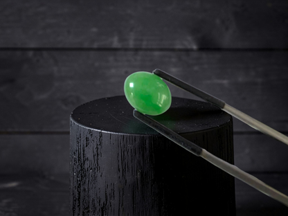 Certified MADE IN JAPAN 4.69 cts. Light Green Burmese A-Jadeite Oval Cabochon Loose Stone LS35
