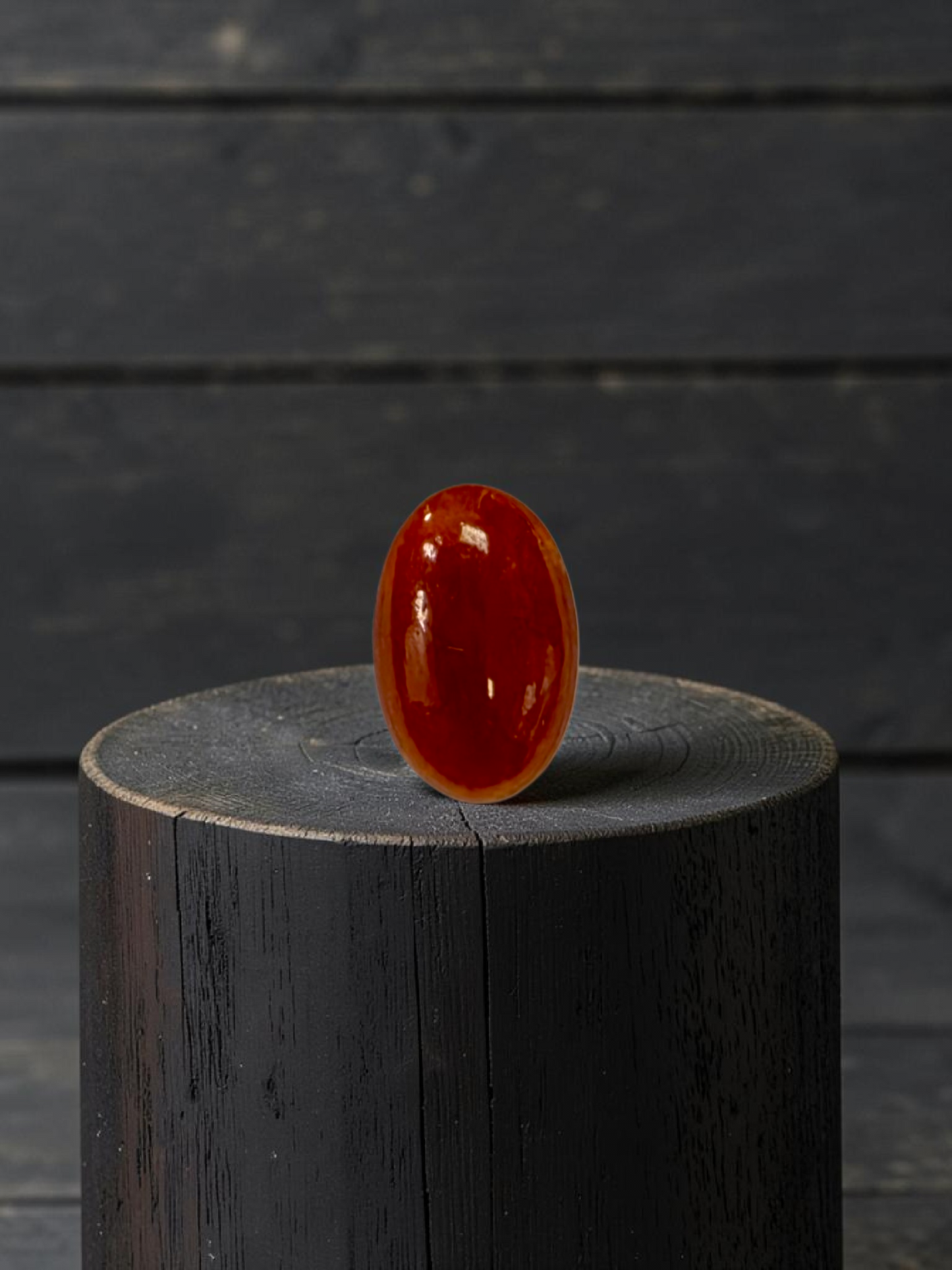 Certified MADE IN JAPAN 3.784 cts. Intense Crimson Red Burmese A-Jadeite Oval Cabochon Loose Stone LS42