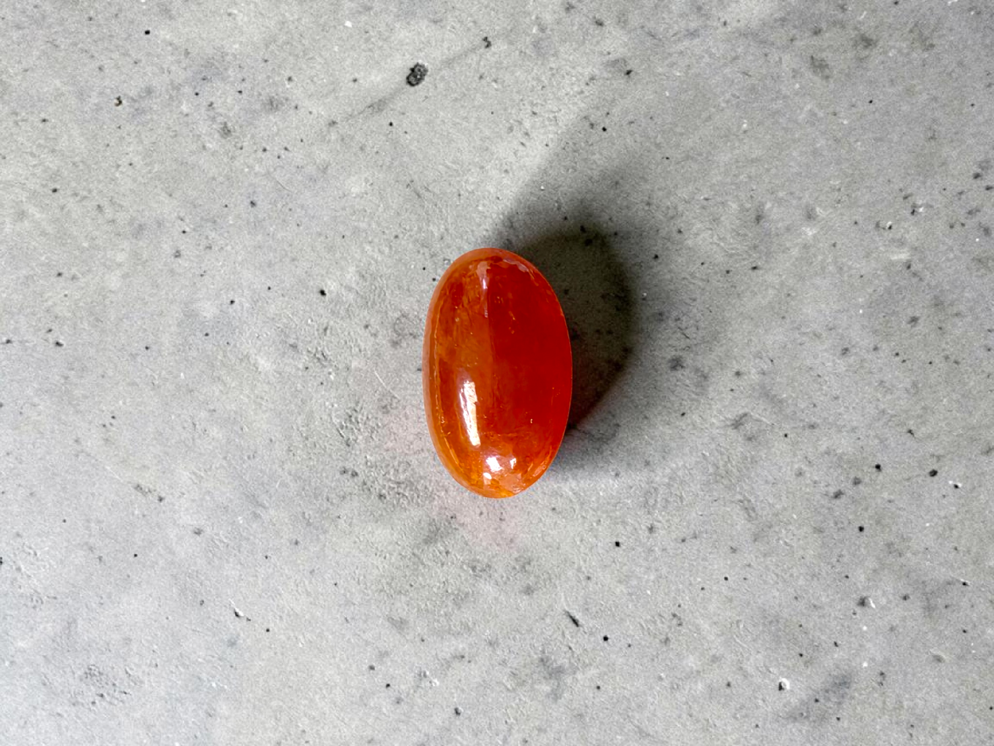 Certified MADE IN JAPAN 3.784 cts. Intense Crimson Red Burmese A-Jadeite Oval Cabochon Loose Stone LS42