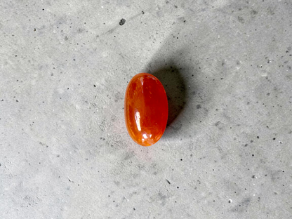 Certified MADE IN JAPAN 3.784 cts. Intense Crimson Red Burmese A-Jadeite Oval Cabochon Loose Stone LS42