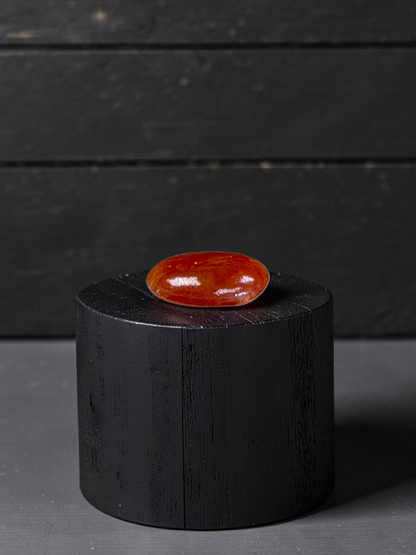 Certified MADE IN JAPAN 3.784 cts. Intense Crimson Red Burmese A-Jadeite Oval Cabochon Loose Stone LS42