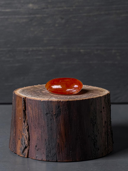 Certified MADE IN JAPAN 3.784 cts. Intense Crimson Red Burmese A-Jadeite Oval Cabochon Loose Stone LS42