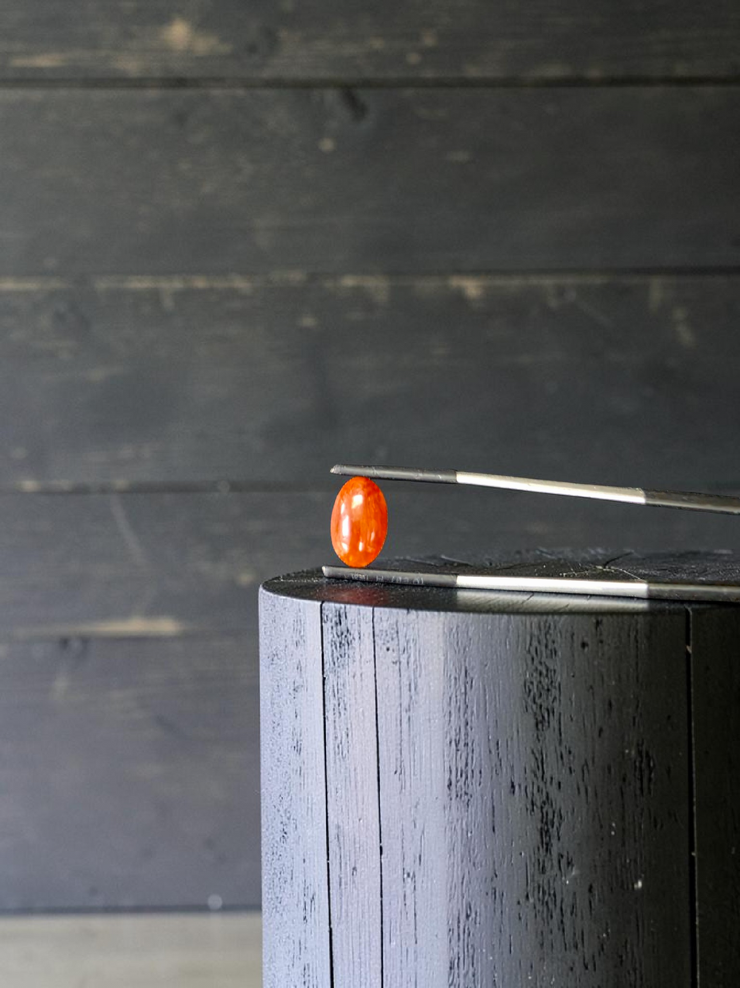 Certified MADE IN JAPAN 3.784 cts. Intense Crimson Red Burmese A-Jadeite Oval Cabochon Loose Stone LS42