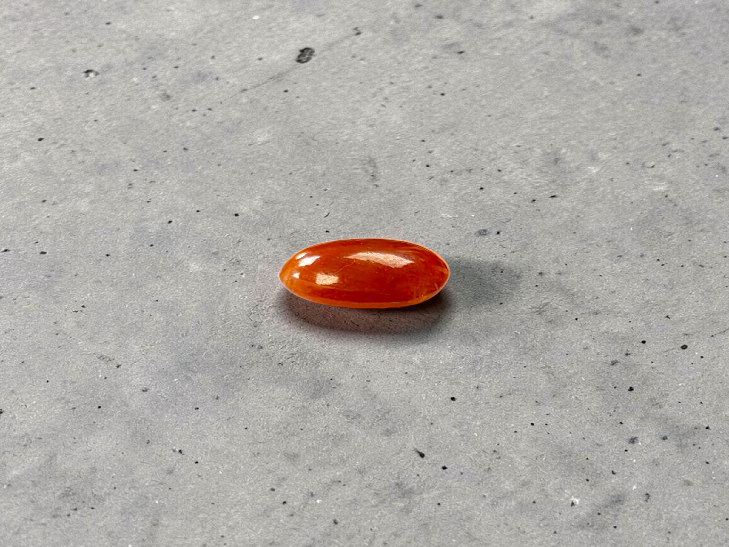 Certified MADE IN JAPAN 3.784 cts. Intense Crimson Red Burmese A-Jadeite Oval Cabochon Loose Stone LS42