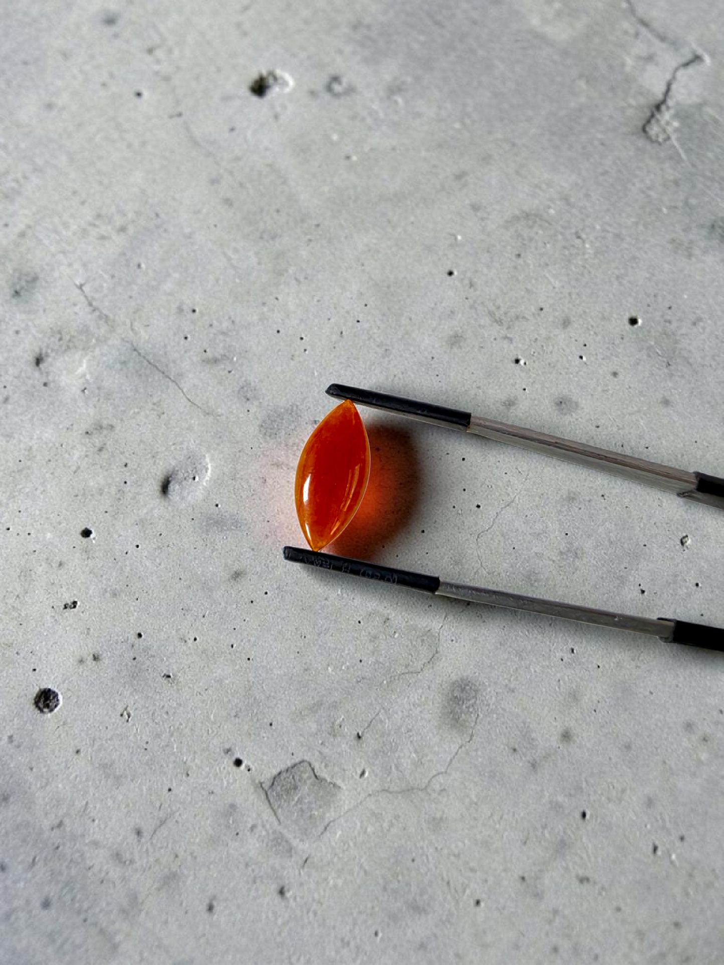 Certified MADE IN JAPAN 4.684 cts. Intense Crimson Red Burmese A-Jadeite Marquise Cabochon Loose Stone LS43