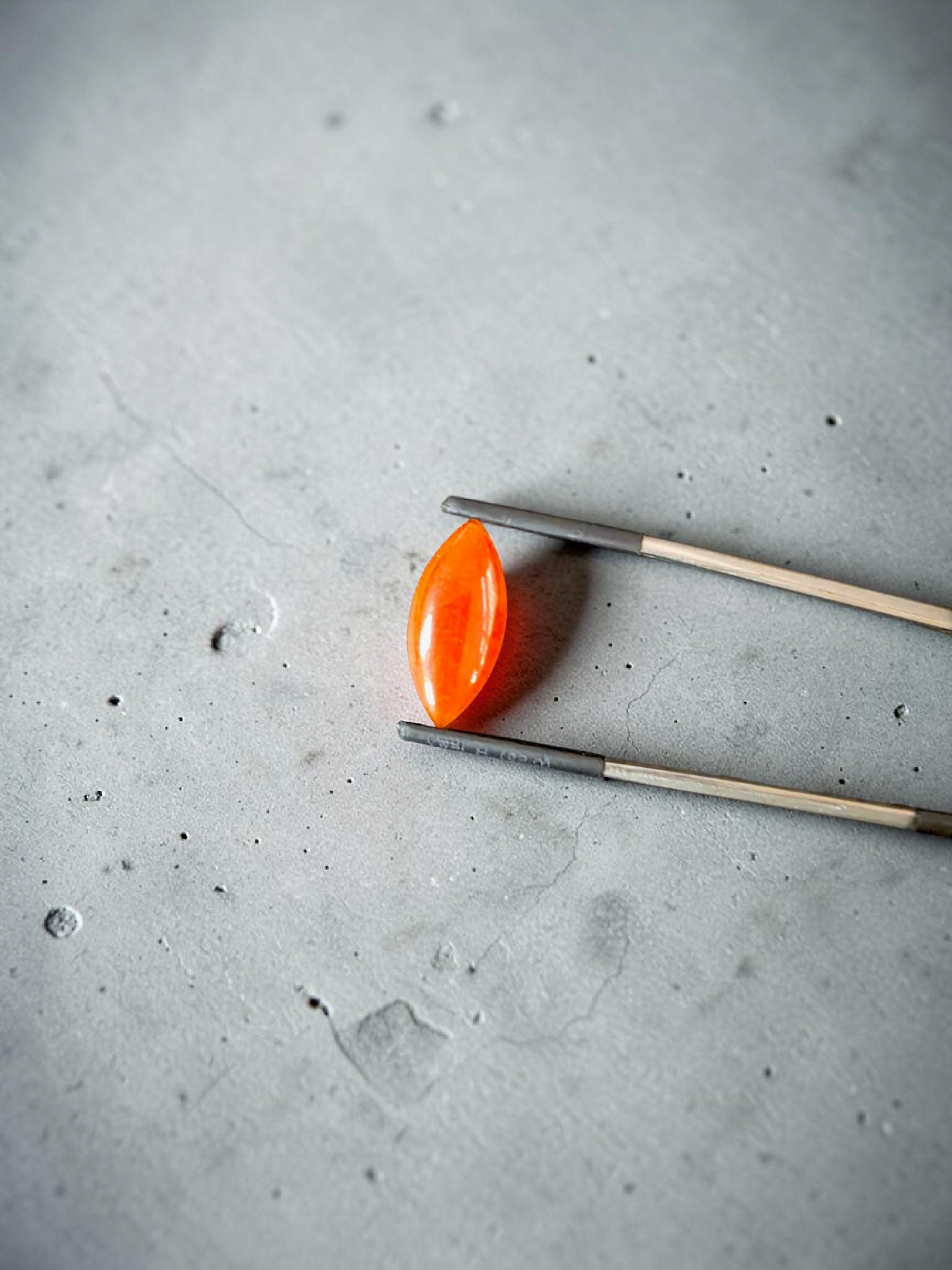 Certified MADE IN JAPAN 4.684 cts. Intense Crimson Red Burmese A-Jadeite Marquise Cabochon Loose Stone LS43