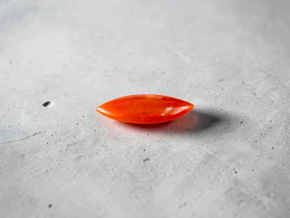 Certified MADE IN JAPAN 4.684 cts. Intense Crimson Red Burmese A-Jadeite Marquise Cabochon Loose Stone LS43