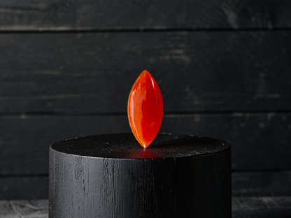 Certified MADE IN JAPAN 4.684 cts. Intense Crimson Red Burmese A-Jadeite Marquise Cabochon Loose Stone LS43