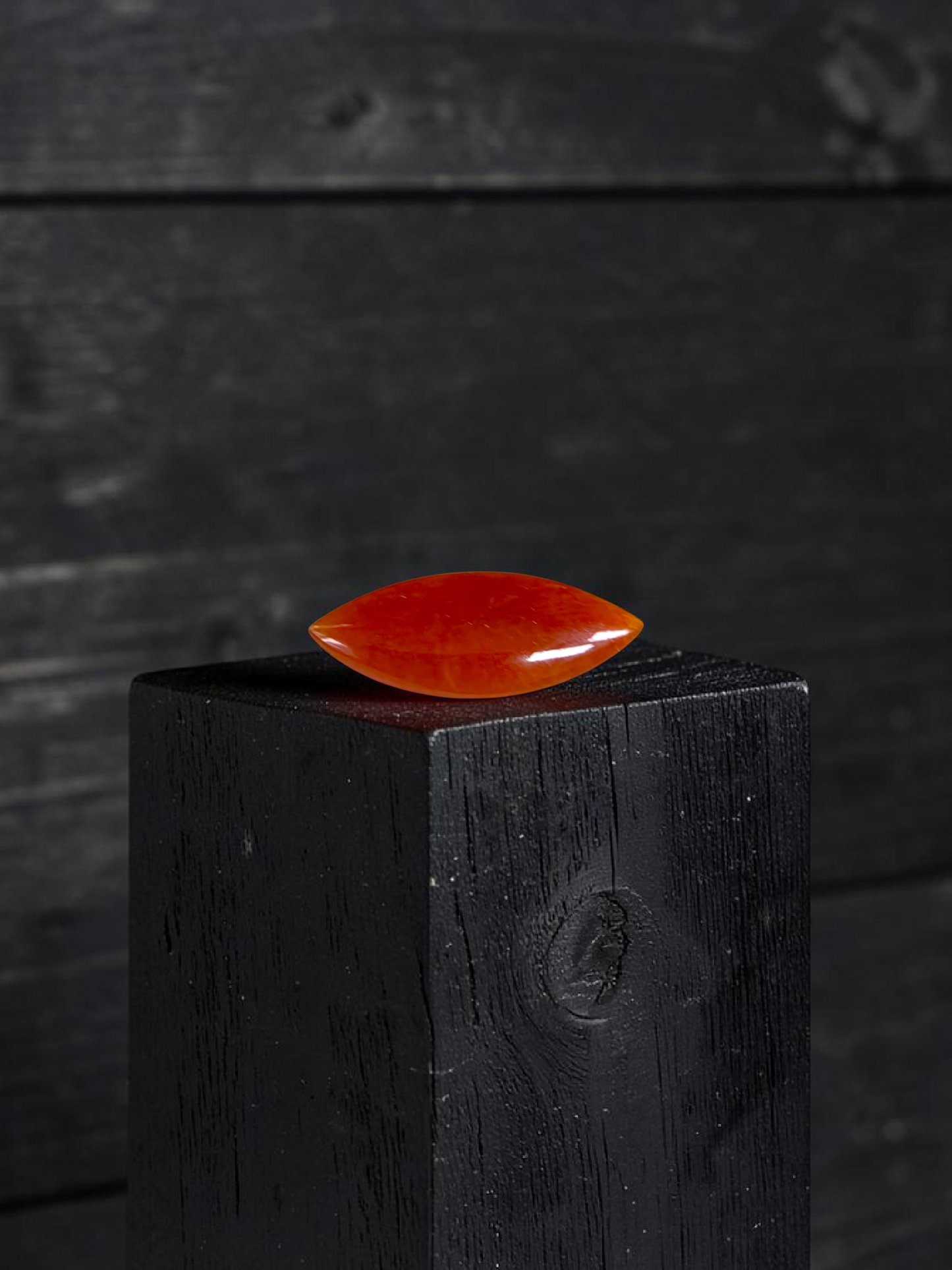 Certified MADE IN JAPAN 4.684 cts. Intense Crimson Red Burmese A-Jadeite Marquise Cabochon Loose Stone LS43