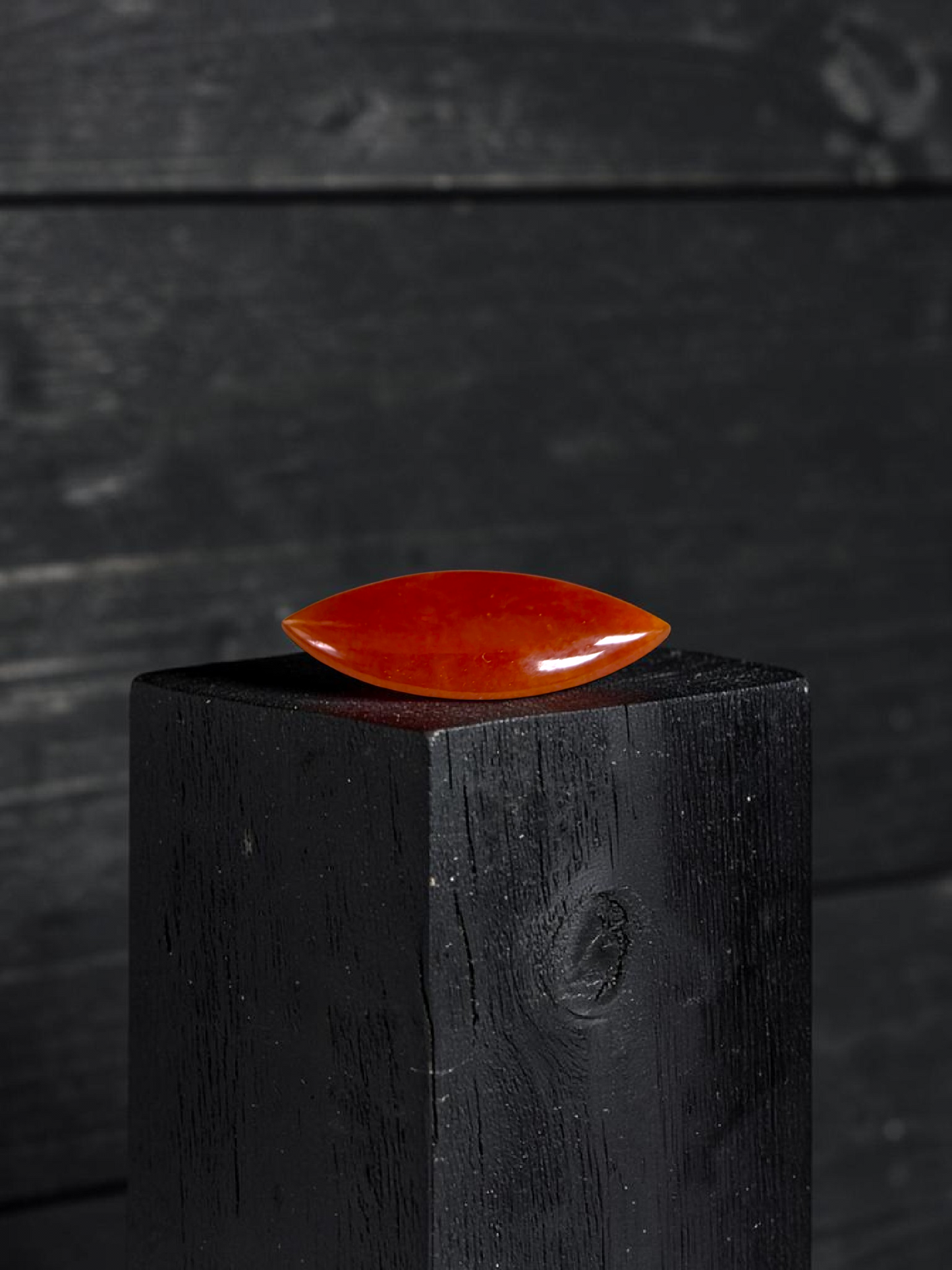 Certified MADE IN JAPAN 4.684 cts. Intense Crimson Red Burmese A-Jadeite Marquise Cabochon Loose Stone LS43