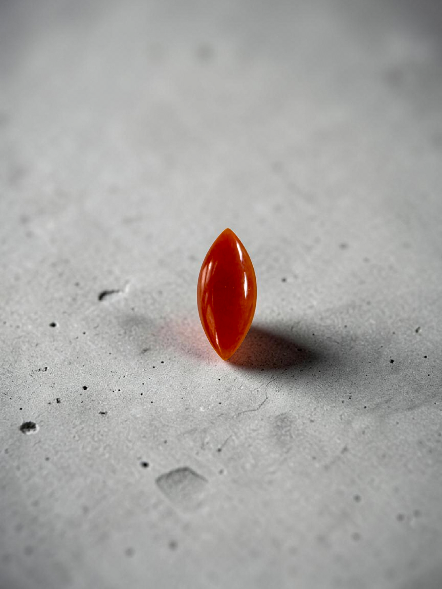 Certified MADE IN JAPAN 4.684 cts. Intense Crimson Red Burmese A-Jadeite Marquise Cabochon Loose Stone LS43