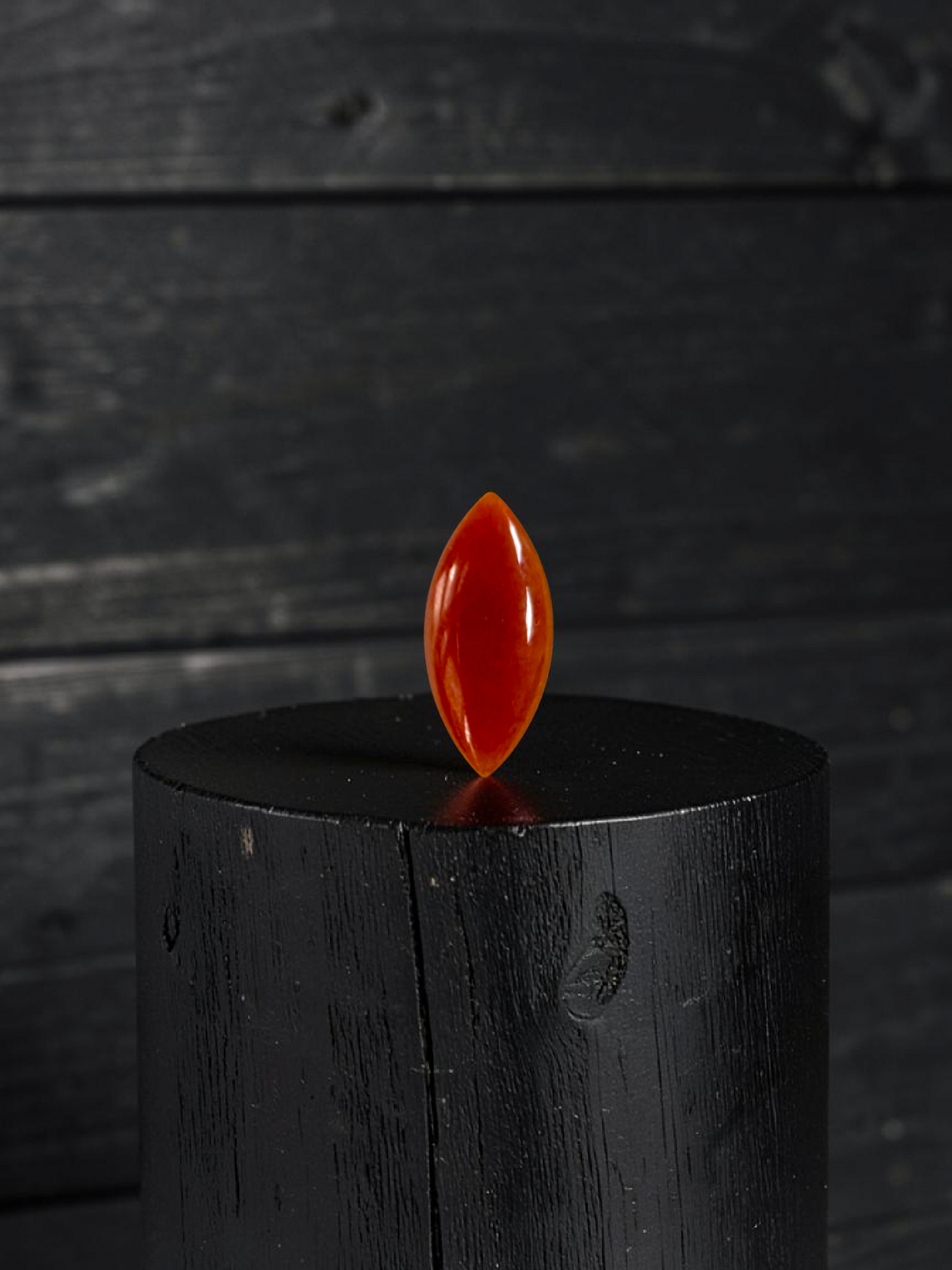 Certified MADE IN JAPAN 4.684 cts. Intense Crimson Red Burmese A-Jadeite Marquise Cabochon Loose Stone LS43