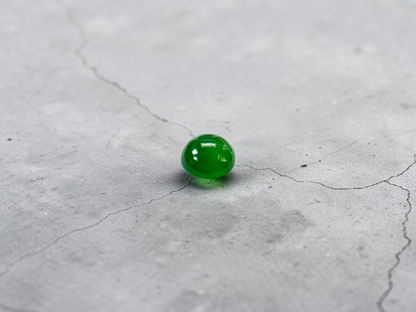 Certified MADE IN JAPAN 0.96 cts. Bright Vivid Imperial Green Burmese A-Jadeite Round Cabochon Loose Stone LS47