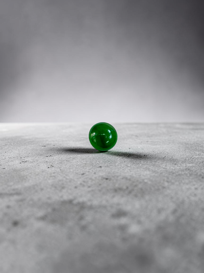 Certified MADE IN JAPAN 0.96 cts. Bright Vivid Imperial Green Burmese A-Jadeite Round Cabochon Loose Stone LS47
