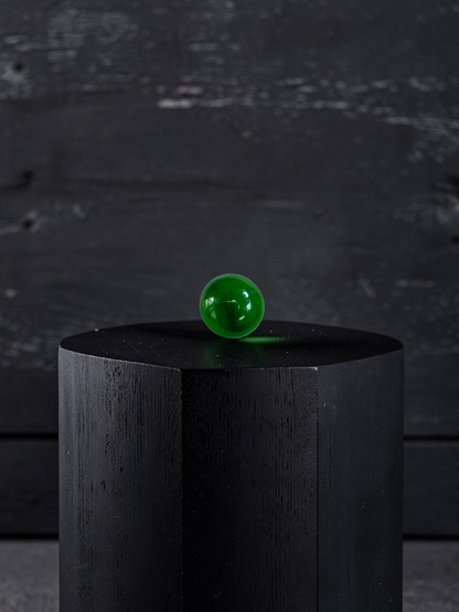 Certified MADE IN JAPAN 0.96 cts. Bright Vivid Imperial Green Burmese A-Jadeite Round Cabochon Loose Stone LS47