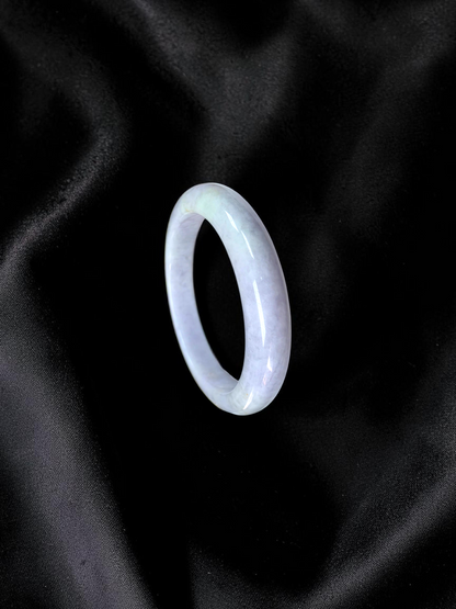 Earth's (MADE IN JAPAN) Burmese Lavender A-Jade Round Bangle Bracelet - Certified 08840
