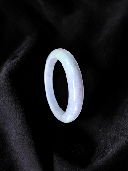 Earth's (MADE IN JAPAN) Burmese Lavender A-Jade Round Bangle Bracelet - Certified 08840