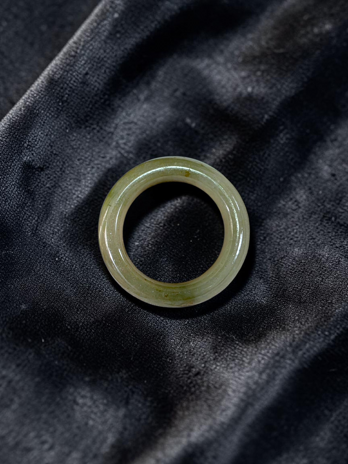 Burmese Jungle Green A-Jade Infinity Band Ring