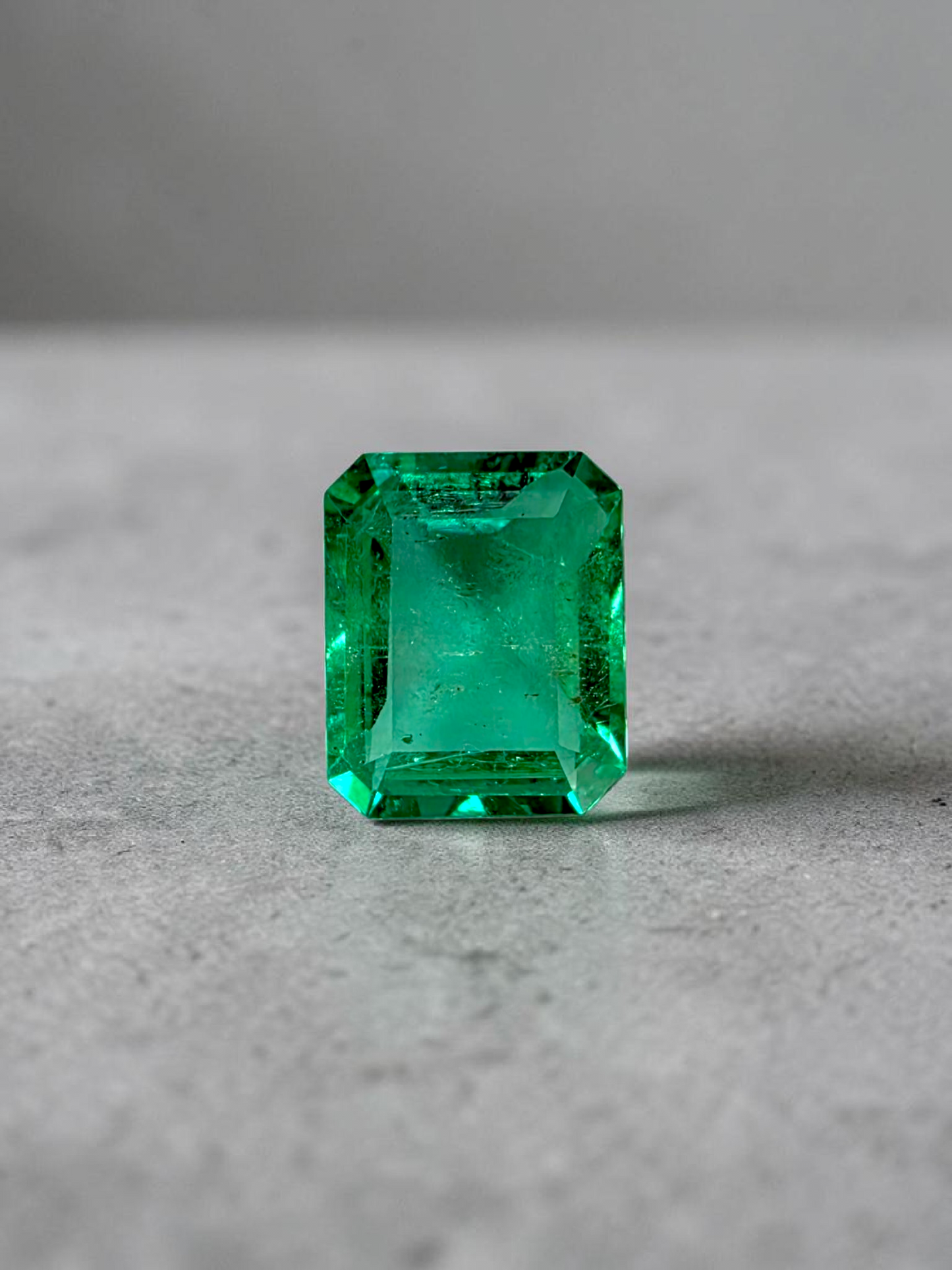 GRS Certified 4.36 cts. Minor Oil Emerald (Columbia) Eye Clean Loose Stone LS26