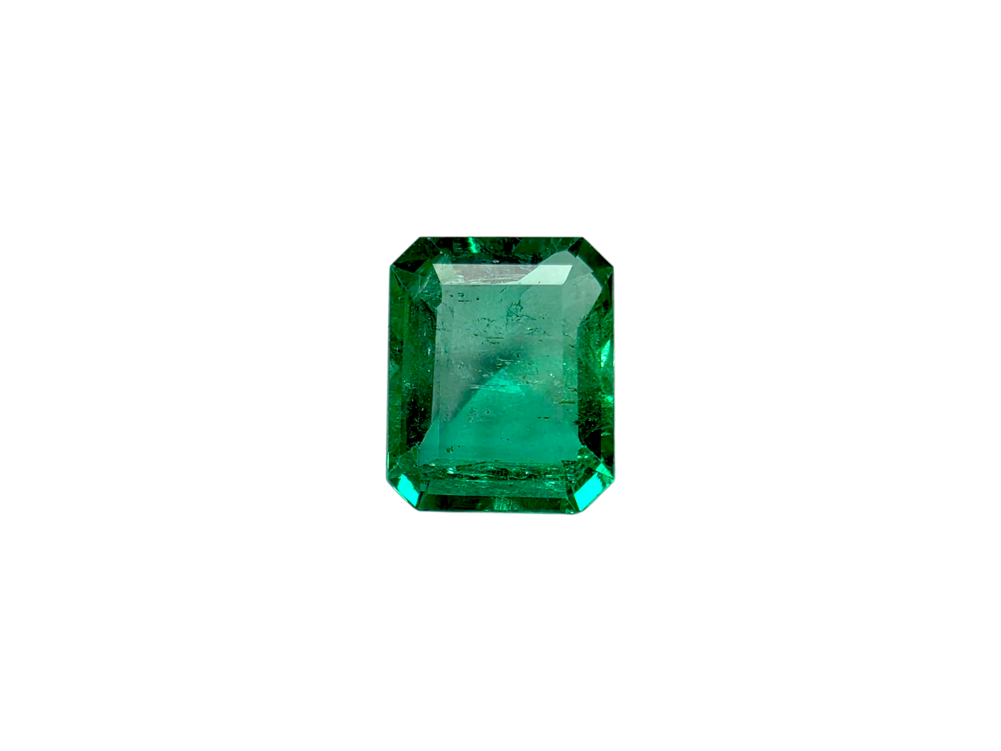 GRS Certified 4.36 cts. Minor Oil Emerald (Columbia) Eye Clean Loose Stone LS26